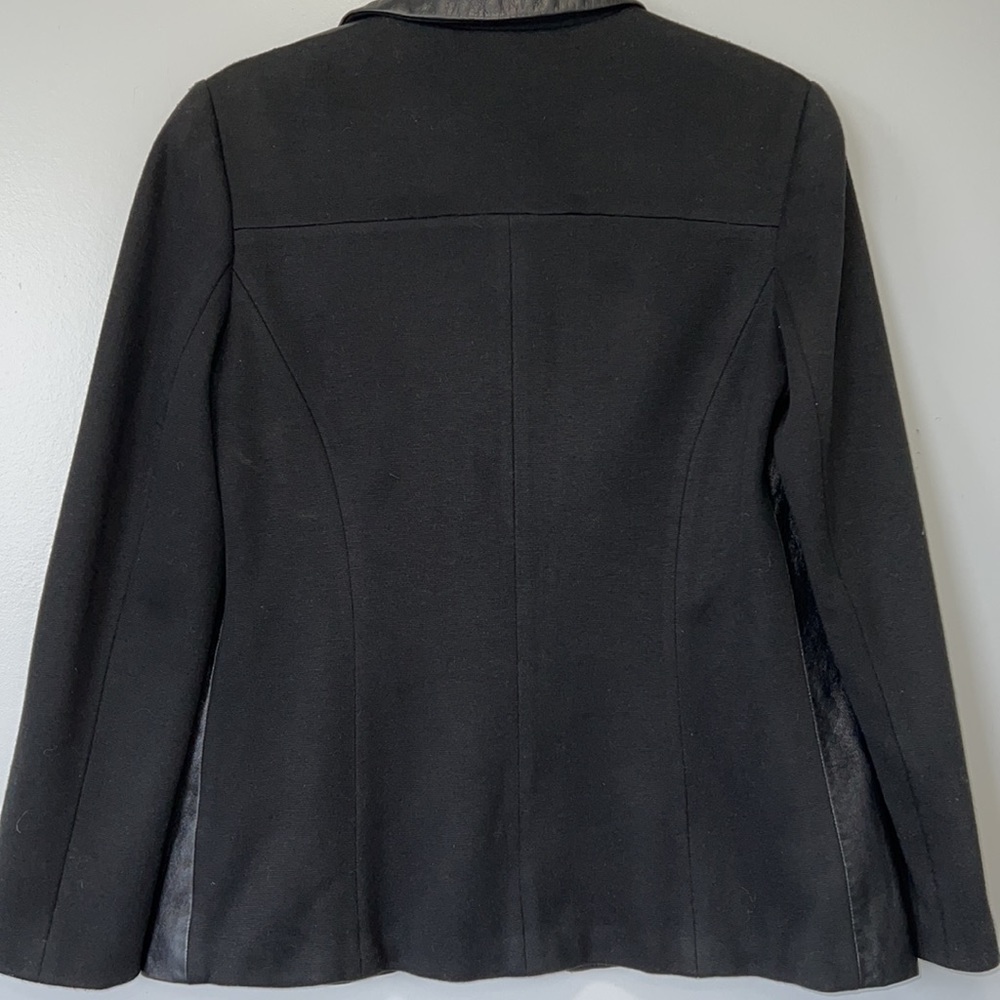 MAXAZRIA black mixed/ leather jacket 🇺🇸 - Picture 4 of 9